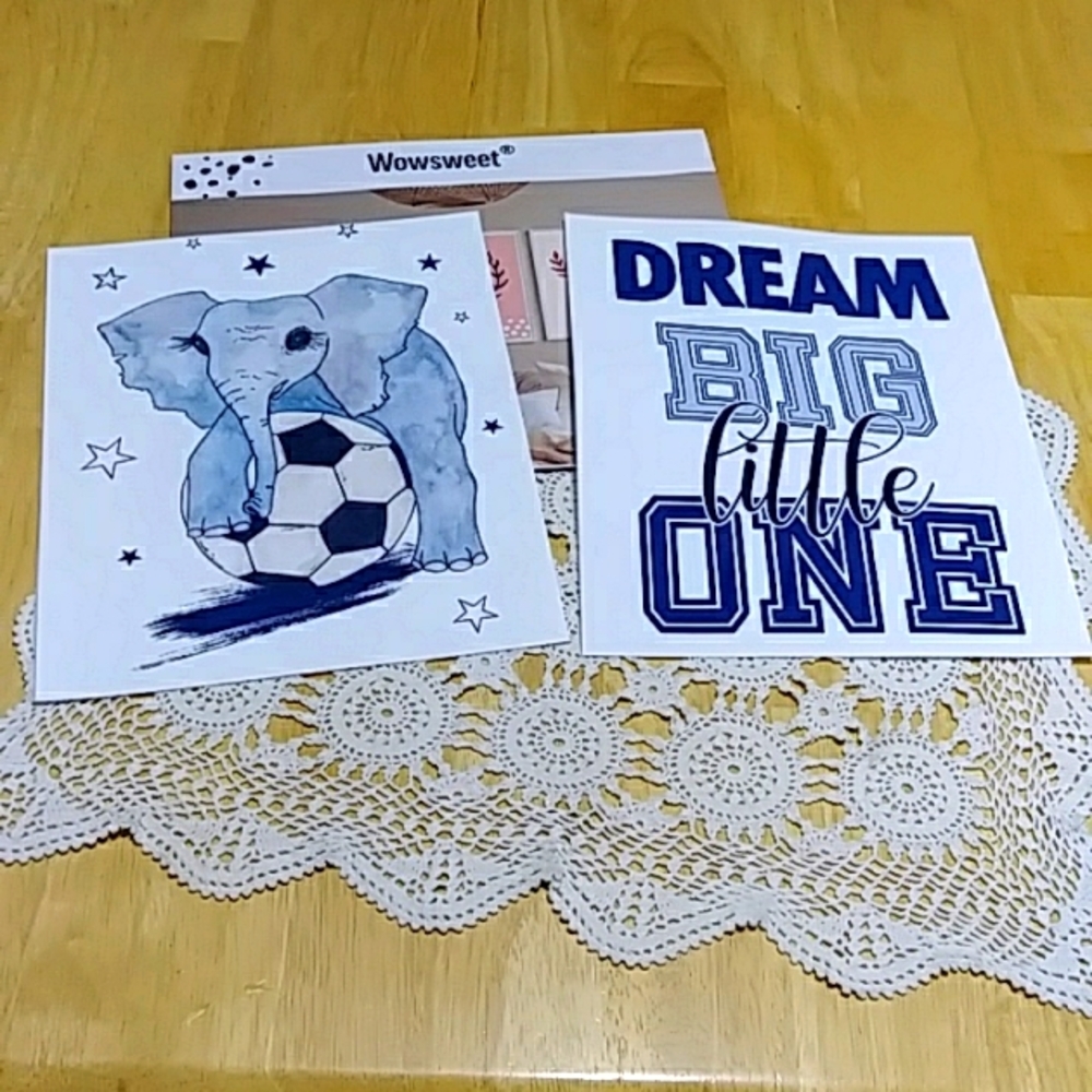 Boy's room decor -  synthetic fabric prints